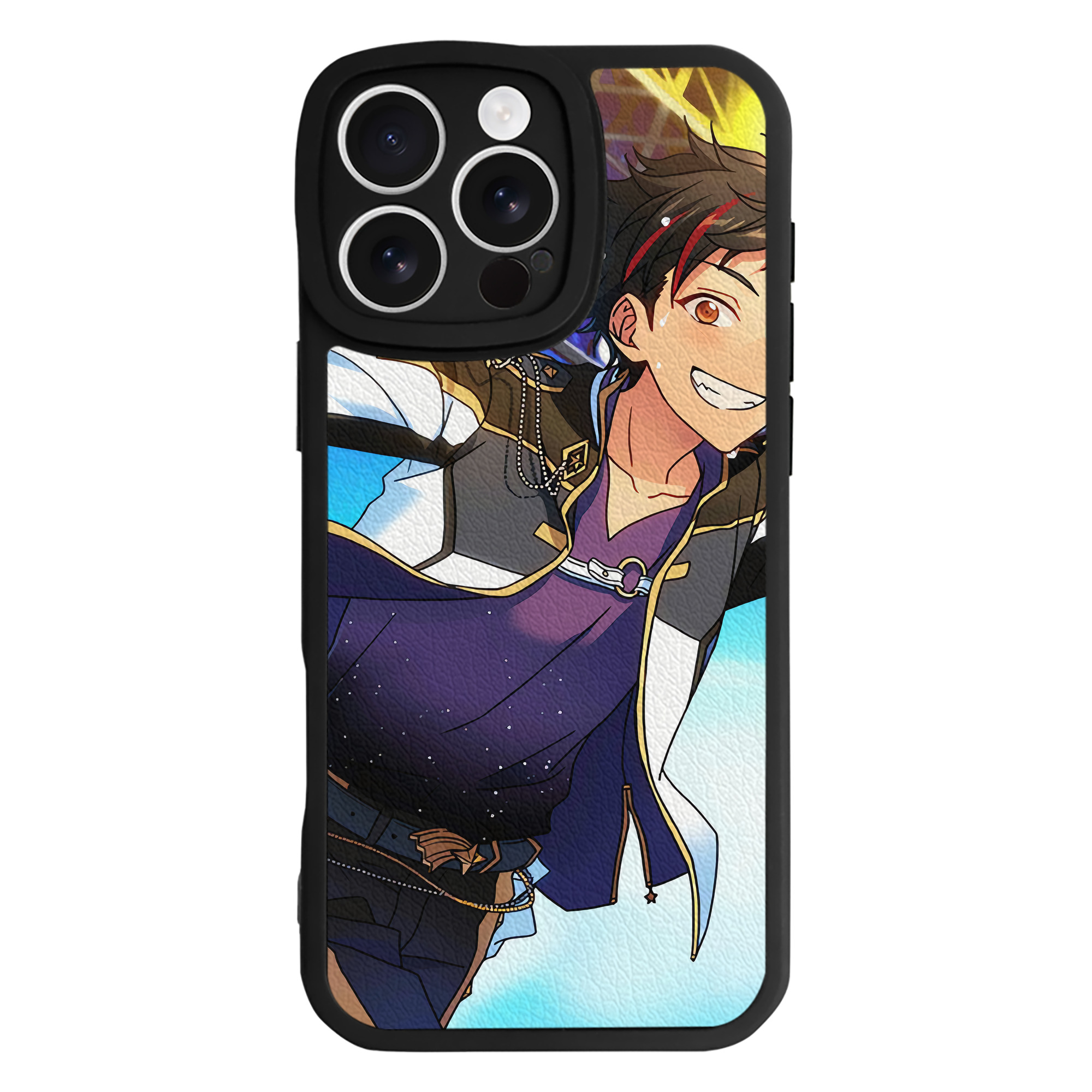 （画像用） あんさんぶるスターズ! Ensemble Stars 【iPhone 16シリーズ対応】シリコンスマホケース（レザー調） 材質：シリコン